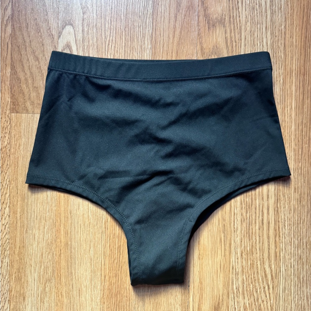 Black High-Waist Pole / Swim